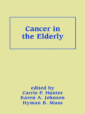 cover image of Cancer in the Elderly